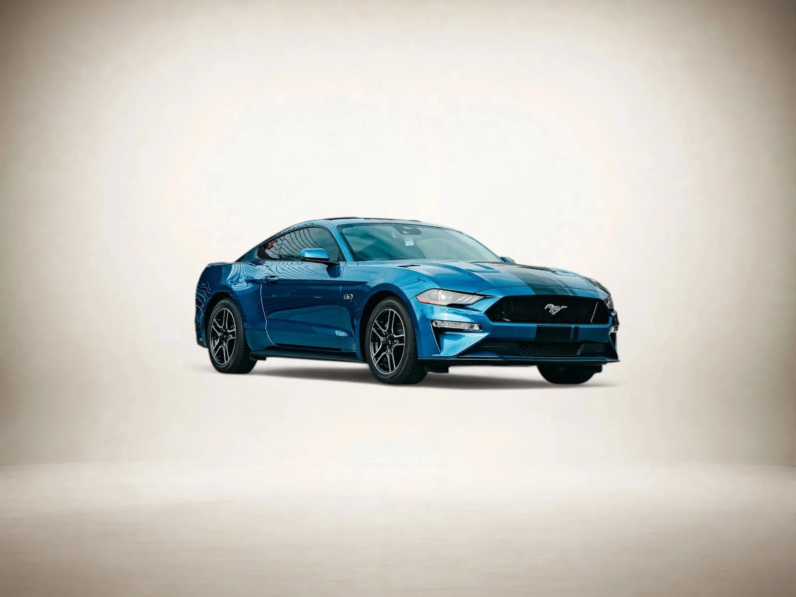Processed result: car stays small with excess background space